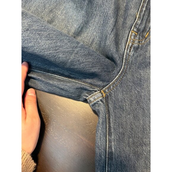 NEW Madewell Wide-Leg Harlow Airy Denim High-Rise Relaxed Dark Jeans 26 Tall - Picture 14 of 16